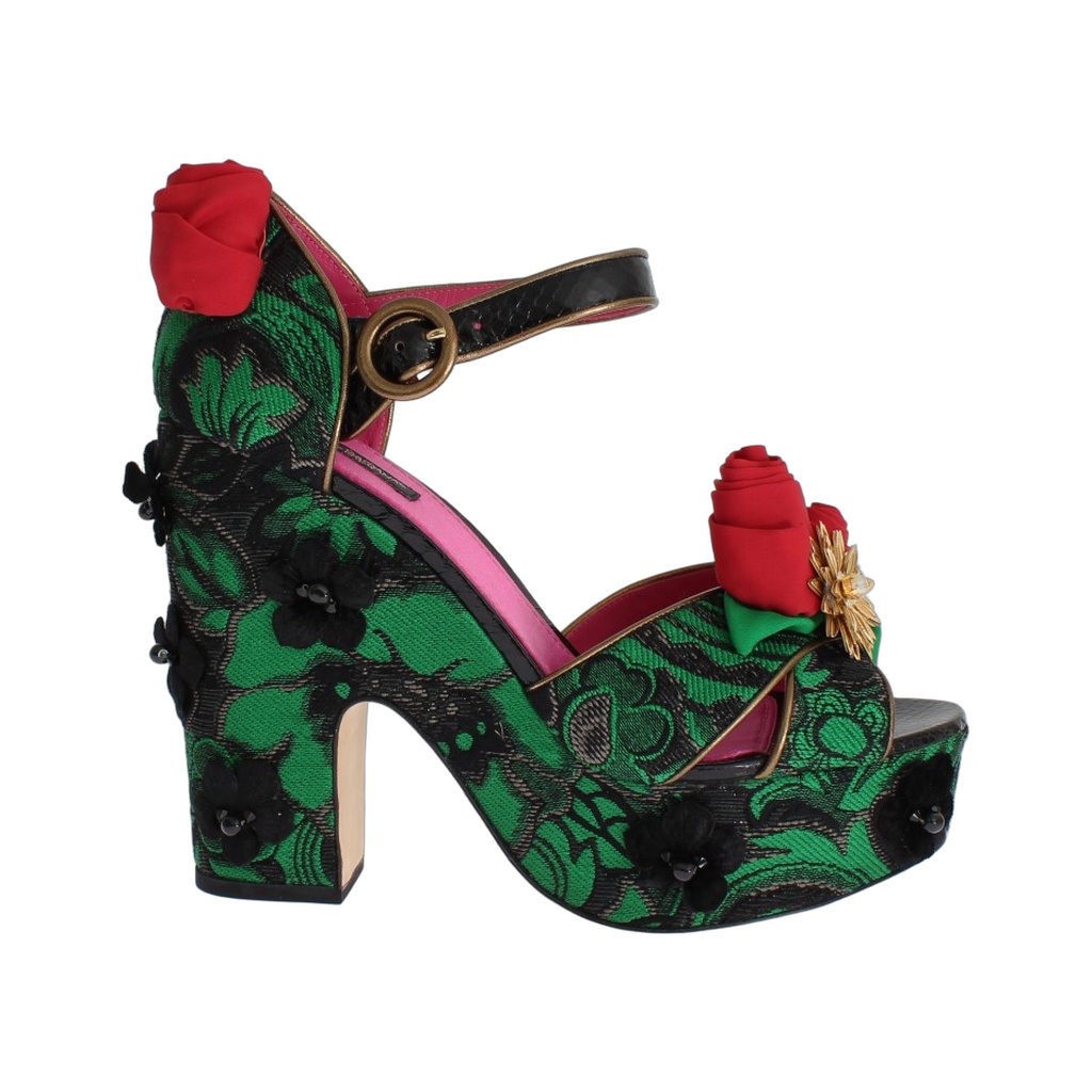 Enchanted Sicily Crystal Brocade Wedges