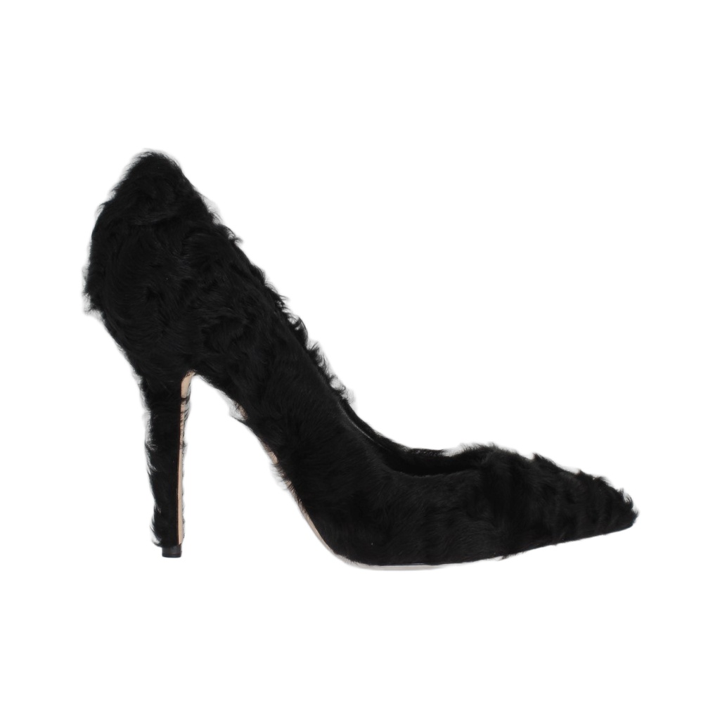 Elegant Pumps in Luxe Xiangao Fur Leather