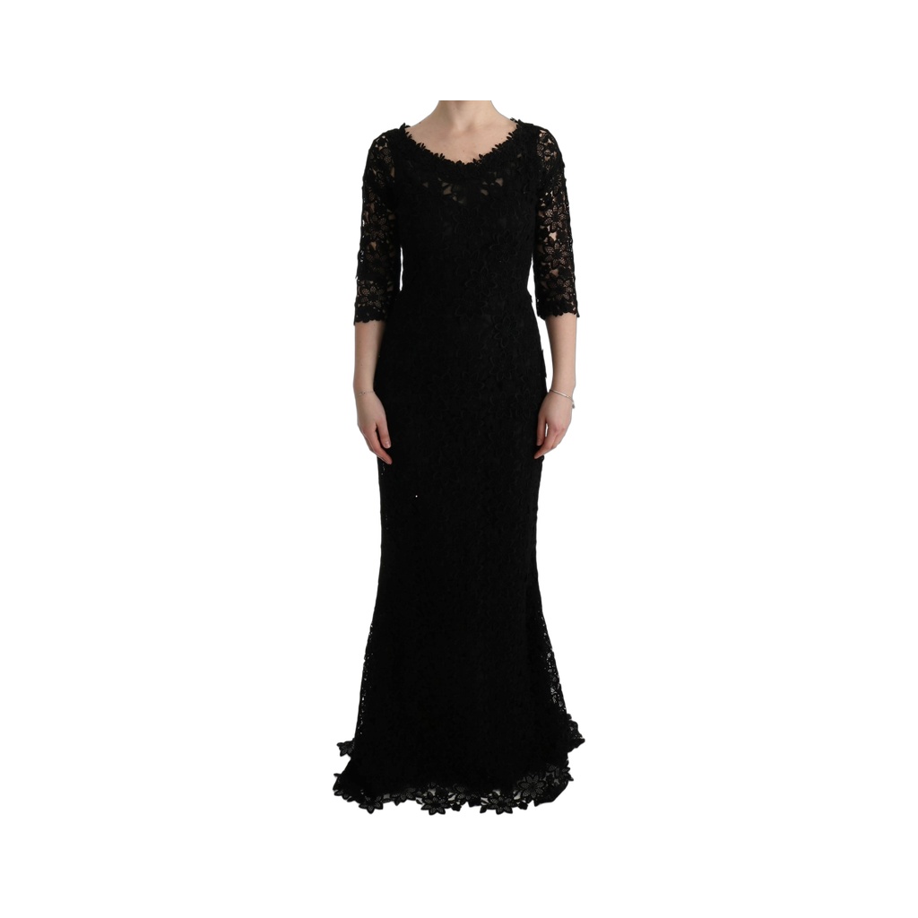 Elegant Black Sheath Dress with Silk Lining