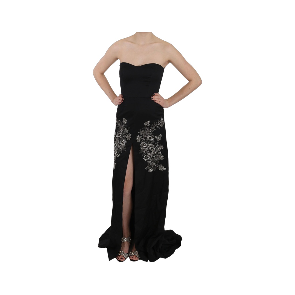 Enchanting Black Maxi Flare Dress