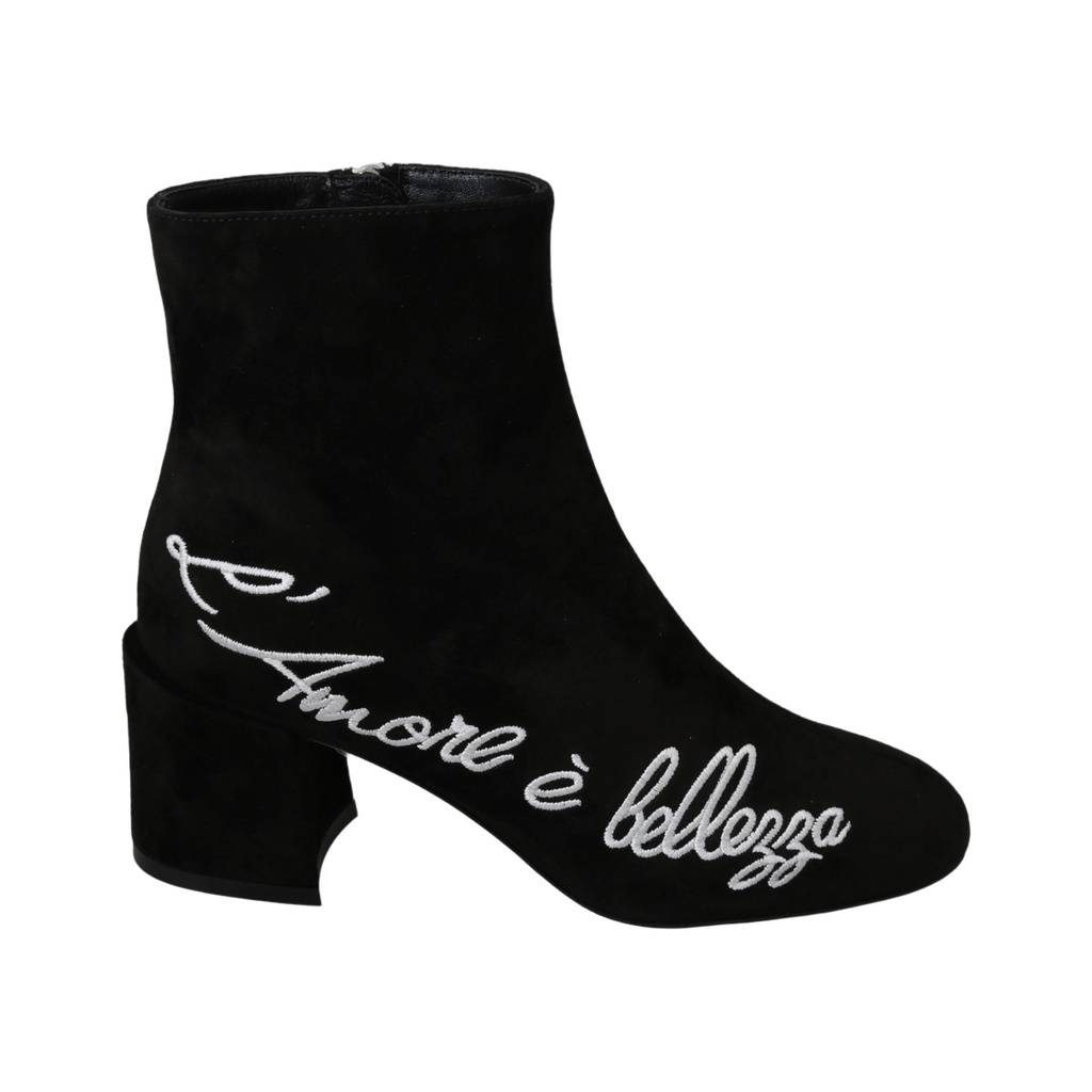 Chic Embroidered Ankle Boots