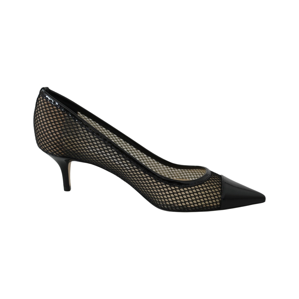 Chic Patent Mesh Pointed Pumps