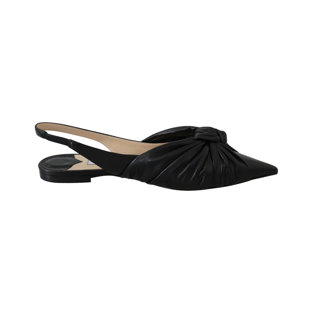 Elegant Pointed Toe Leather Flats