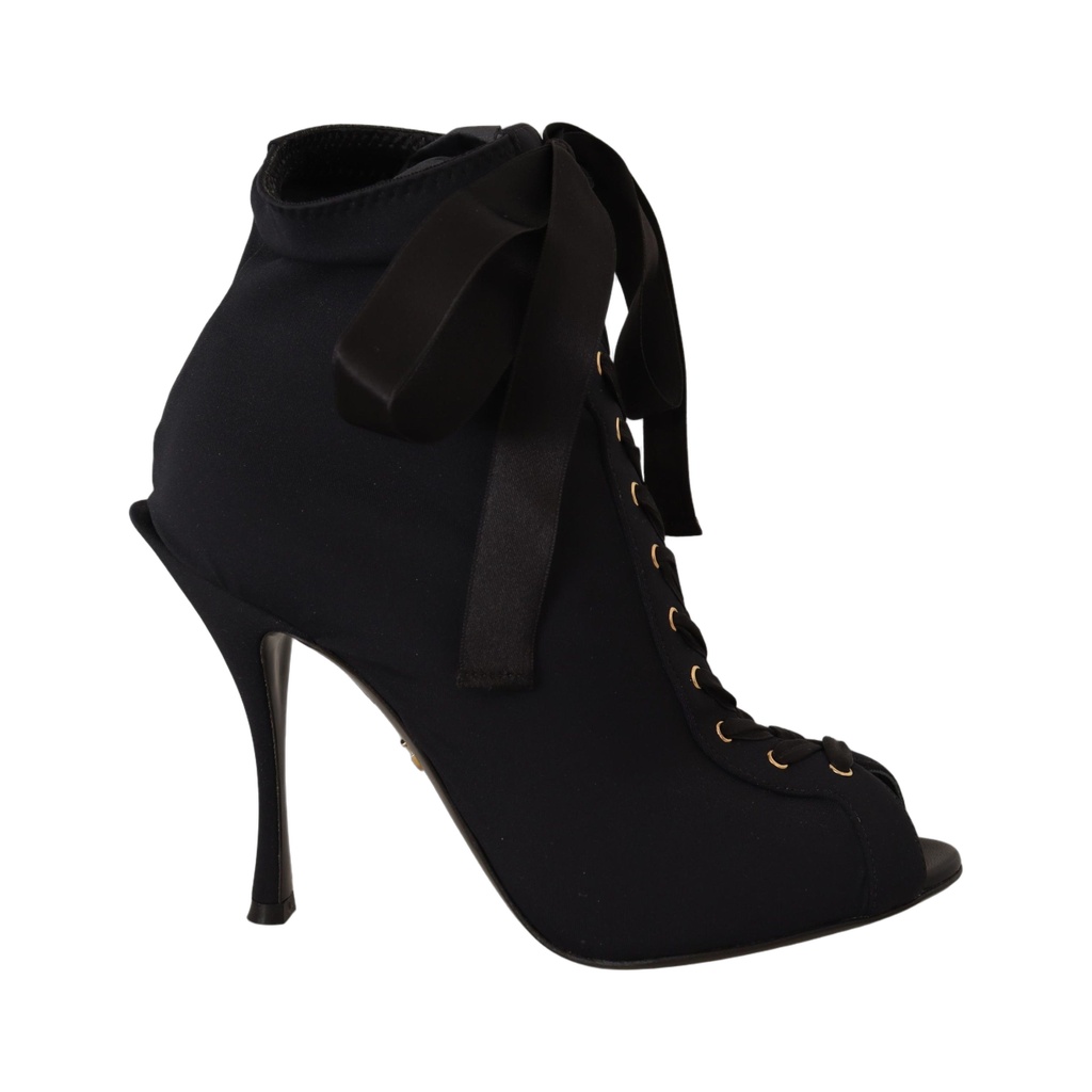 Elegant Ankle Open Toe Heel Boots