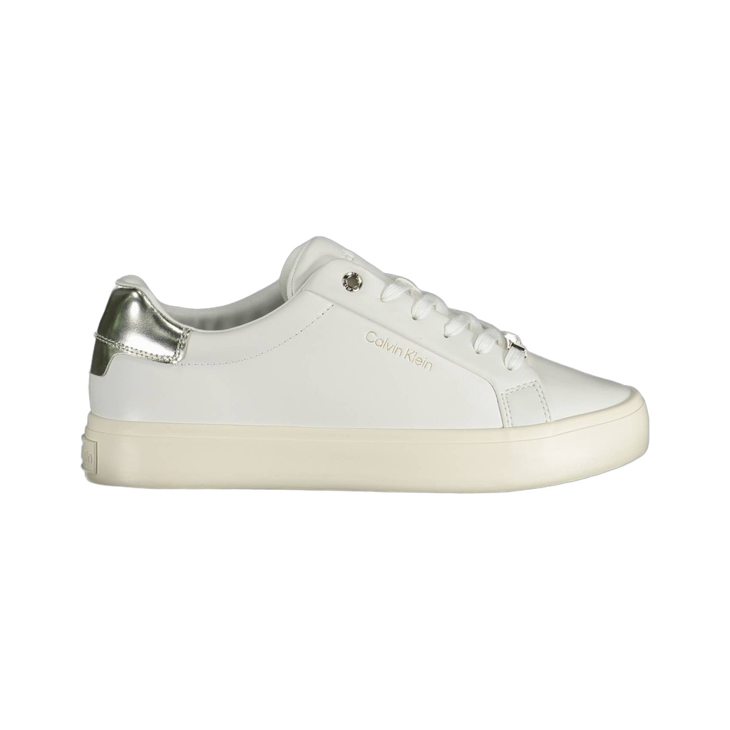 White Leather Women Sneaker