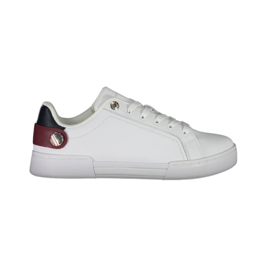 White Polyethylene Women Sneaker