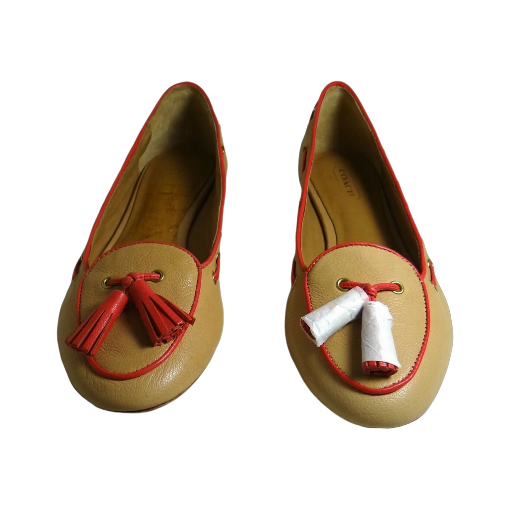 Manika Soft Tan Leather Flat Shoes