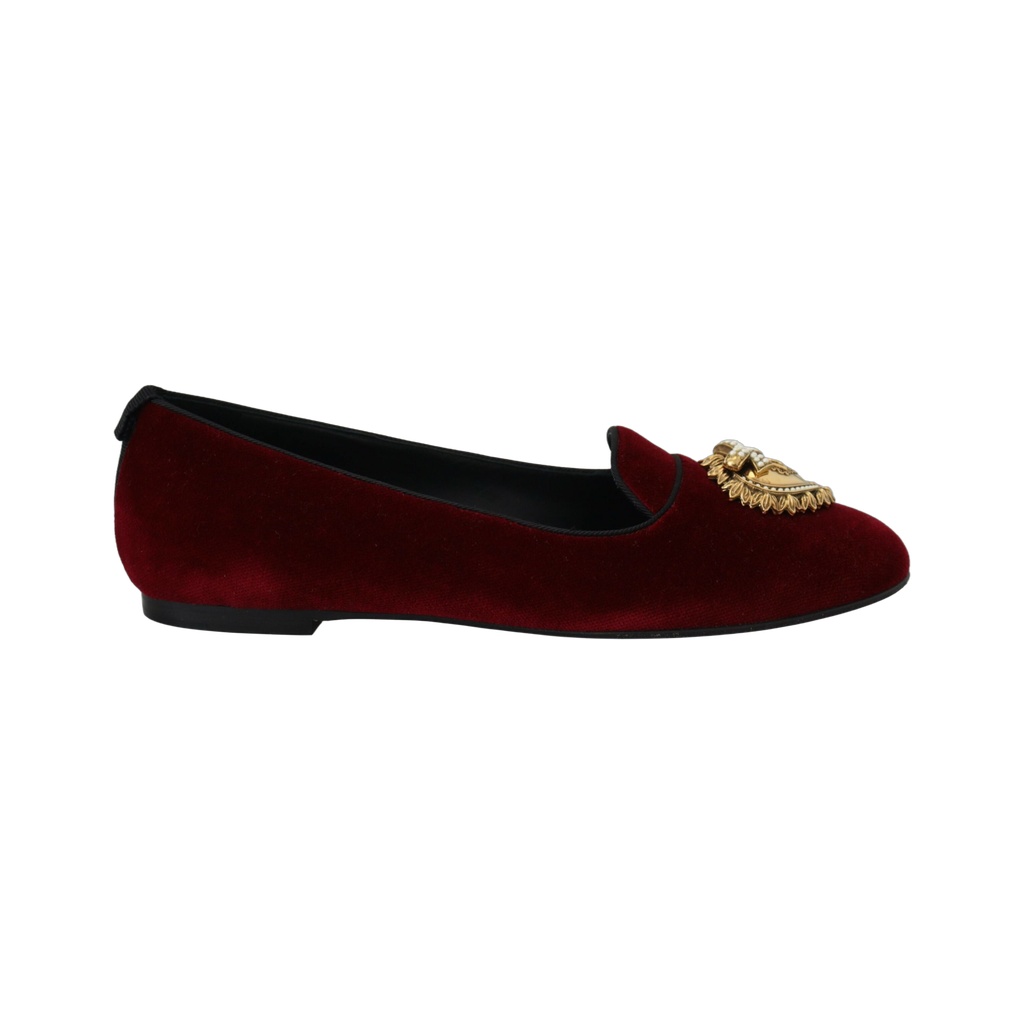 Bordeaux Velvet Devotion Loafers