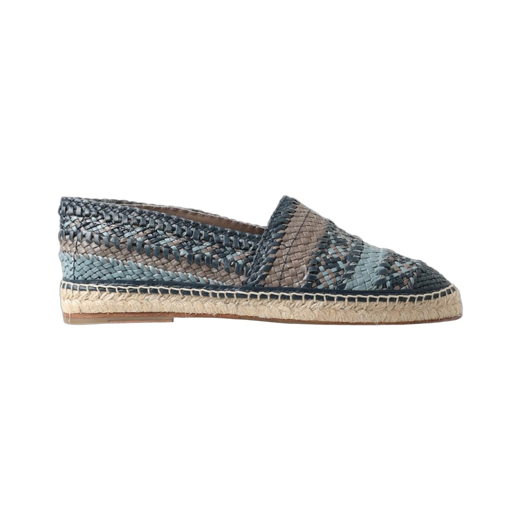 Sumptuous Woven Leather Espadrilles