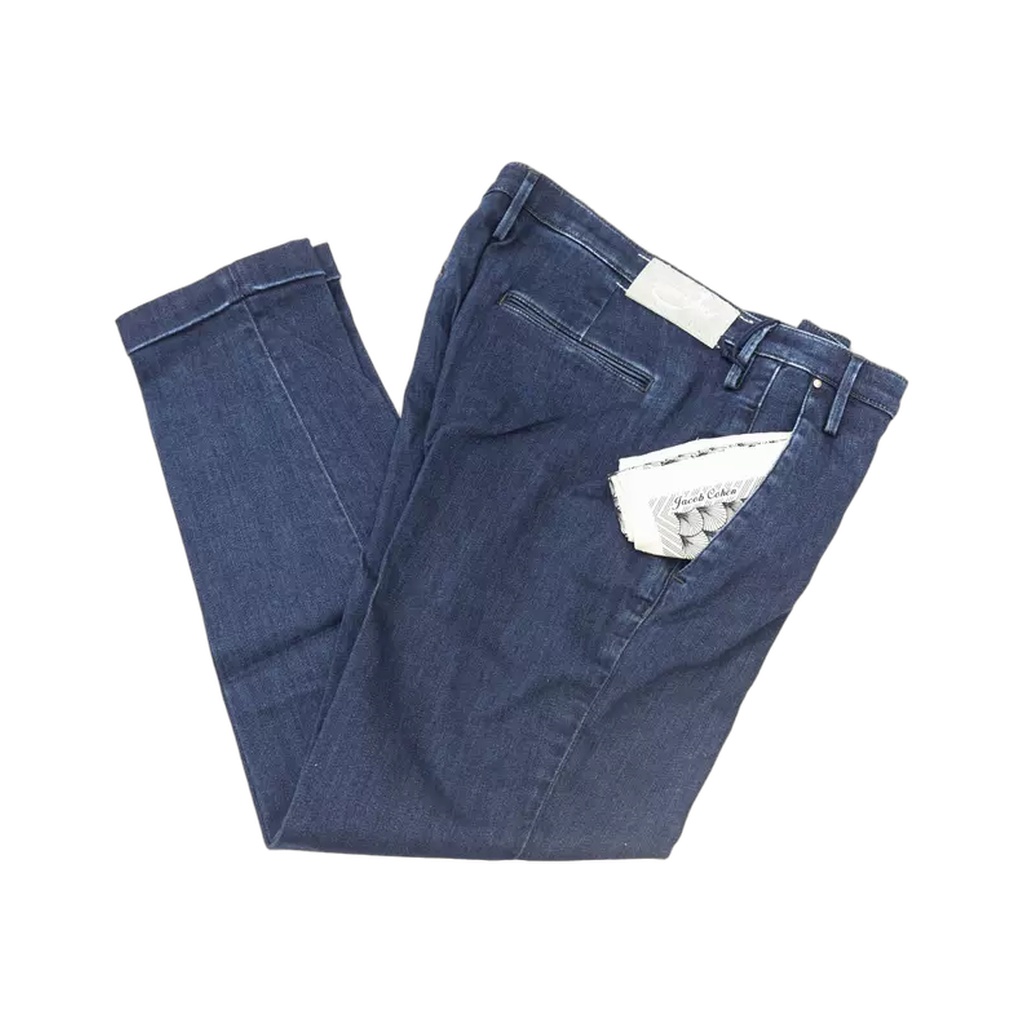 Blue Cotton Women Jeans