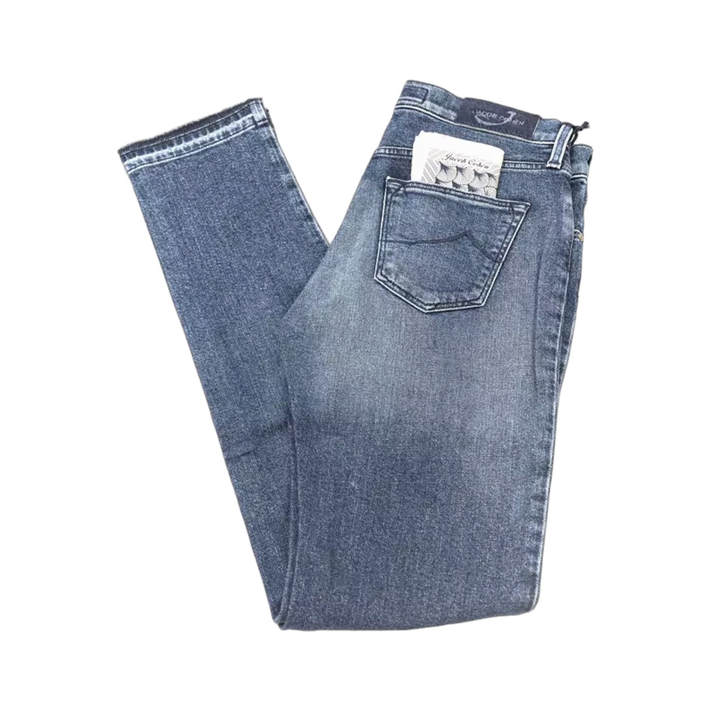 Blue Cotton Women Jeans