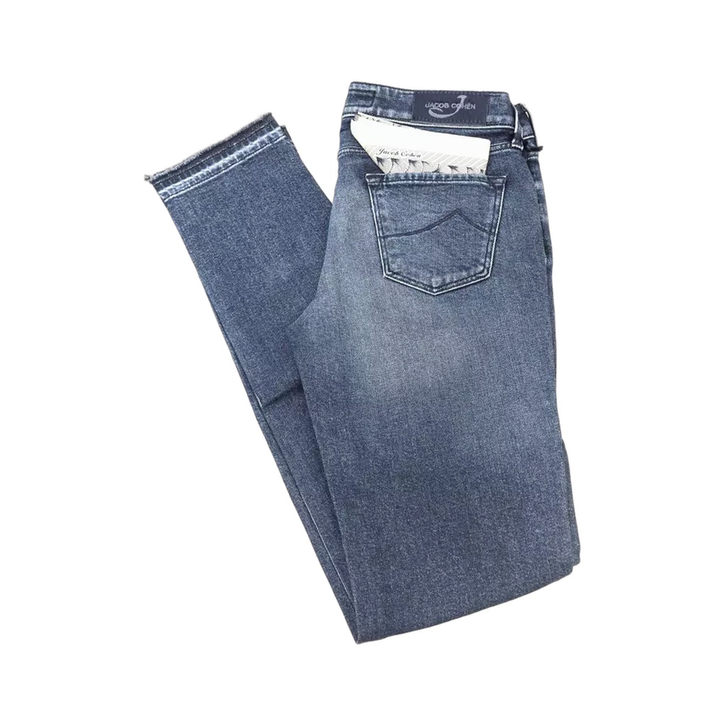 Blue Cotton Women Jeans