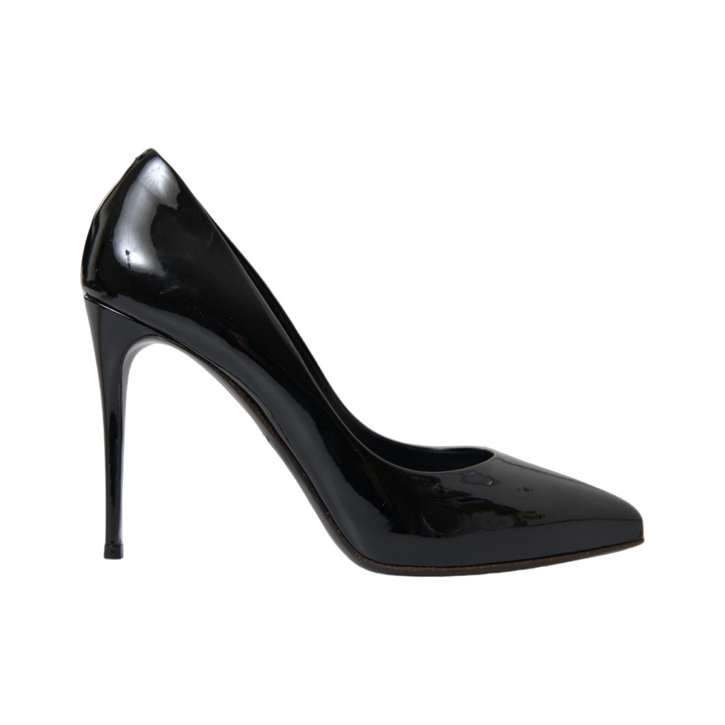 Elegant Black Patent Stiletto Heels