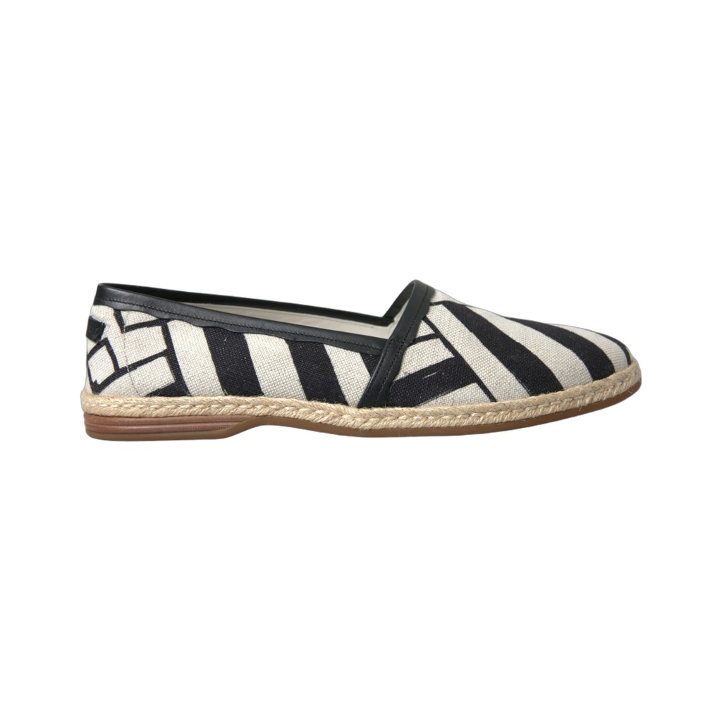 Chic Striped Canvas Espadrilles