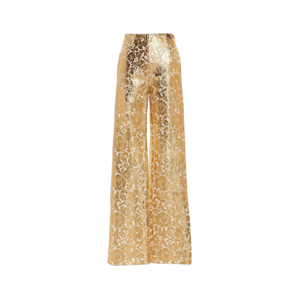 Pantalone Valentino Gold Heavy Lace