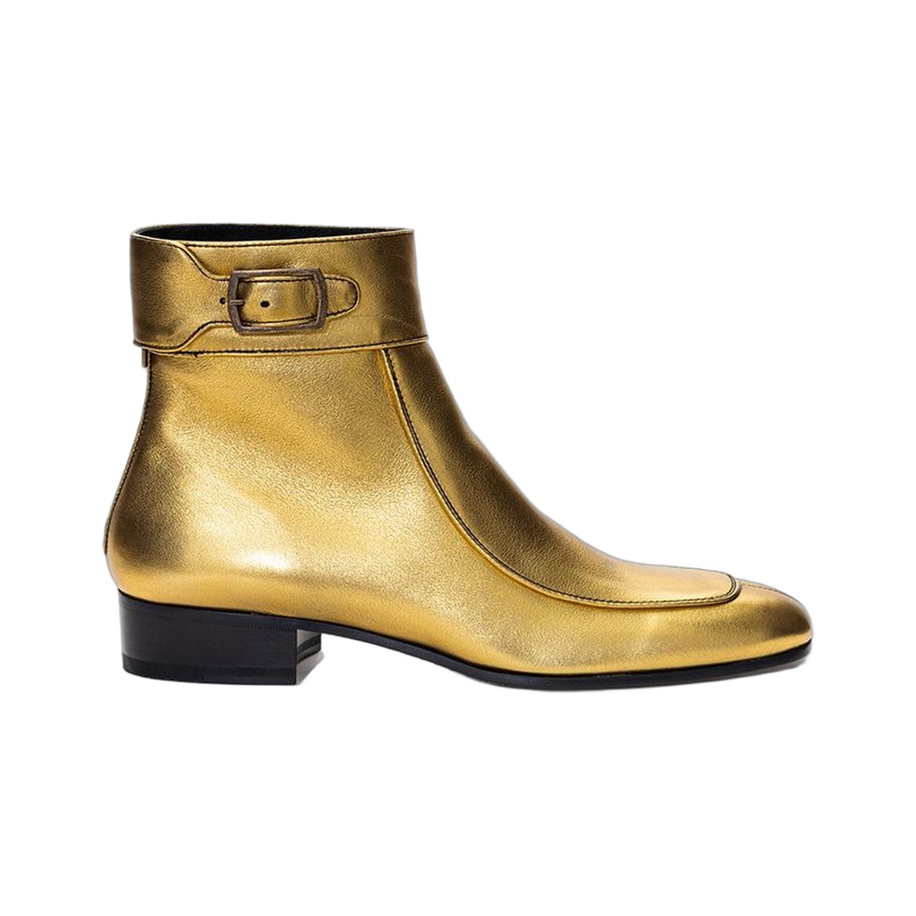 Gold Leather Boot