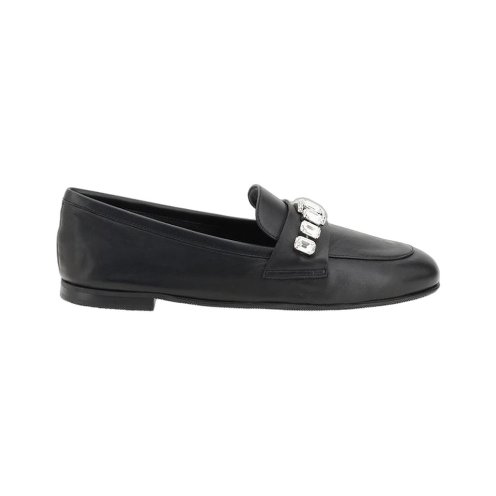 Loafers with sparkling embellishments